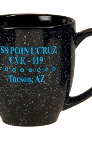 16 oz Black Speckled Bistro Mug 1276-2 CS1276-05