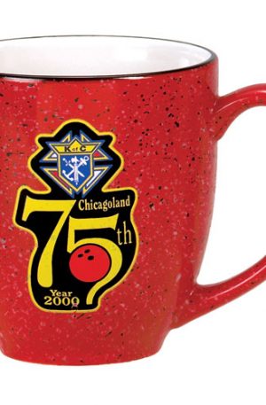 16 oz Red/White Speckled Bistro Mug 1276-96 CS1276-02/2904
