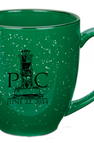 16 oz Green Speckled Bistro Mug 1276-9 CS1276-11