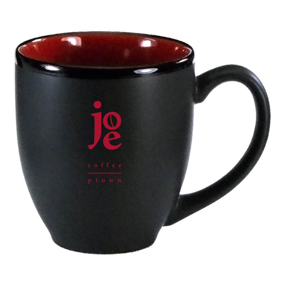 食器 HILO.M M-Ware 16 Oz Matte Black/Red Hilo Bistro Mug - Odyssey Glassware