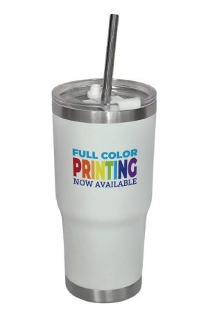 Arcticware 20 oz White BPA-Free Vacuum Insulated Stainless Steel Tumbler